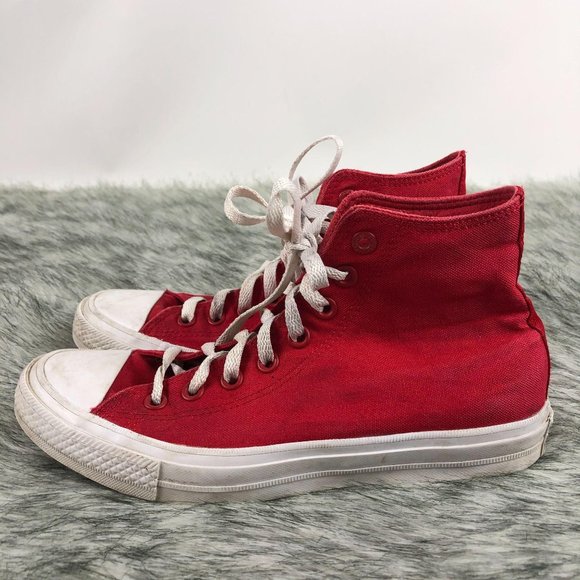 Converse Chuck Taylor All Star II Hi Red/White - Picture 2 of 14